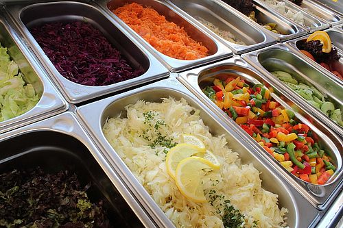 Buntes Salatbuffet